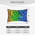 thumbnail image 4 of Picia Multicolored Butterflies Pattern Plush Pillow Case – Soft and Cozy Cushion Cover, Hypoallergenic Throw Pillow Case for Home Decor-20"x30", 4 of 6
