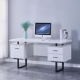 thumbnail image 2 of Bureau avec rangement, Blanc, 2 of 2