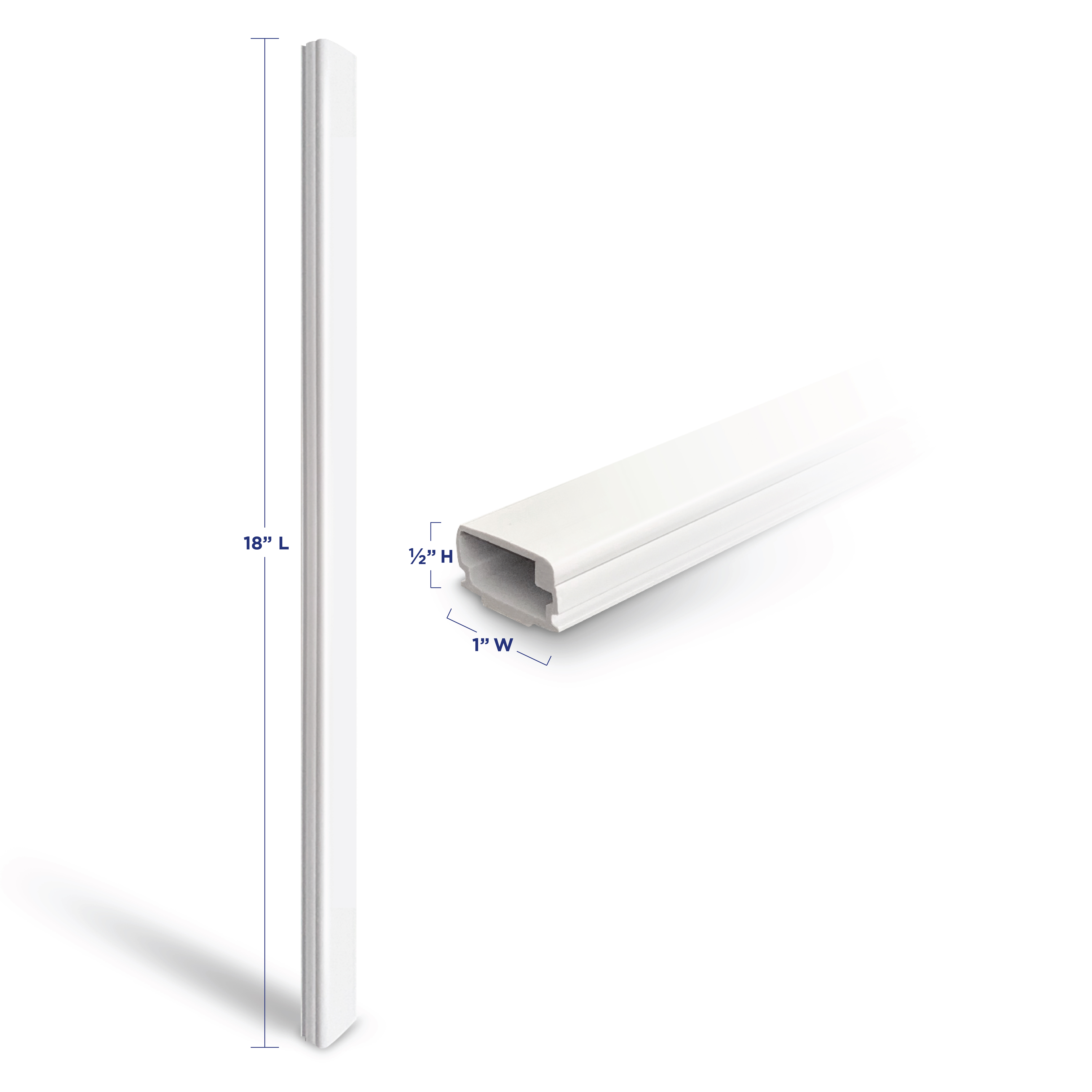 Wire Trak Wire Management Kit, 54 Inches, White photo 3
