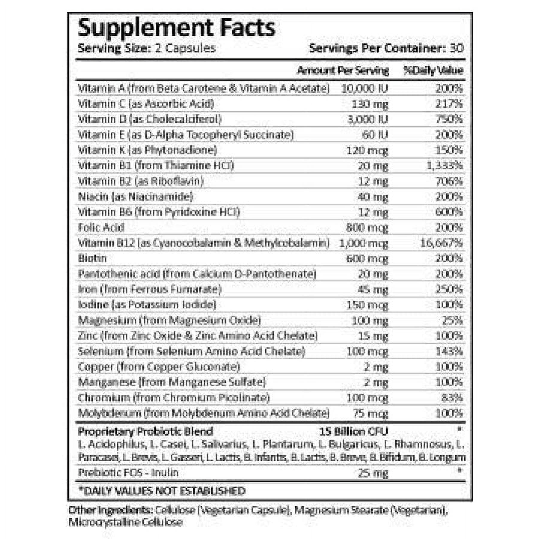 ProCare Health Bariatric Multivitamin Capsule + Probiotic Size: 30-Day Supply