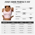 thumbnail image 5 of Bixox Women's Cute Hand Drawn Hearts Pattern Fitness Navel Tank Top U-Back Yoga Tank Top Sweatshirt Sports Bra, 5 of 7