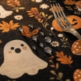 thumbnail image 5 of Halloween Decor Tablecloth Creepy Black Lace Tablecloth for Haunted Fireplace Mantle Window Display 48x96 Inch by Xuniizn, 5 of 7