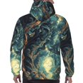 thumbnail image 7 of Rateoe Enchanted Forest Skull Path Pattern Mens Hoodie, Pullover Hooded Sweatshirt, Kangaroo Pocket Hoodie Ideal for Daily Wear, Travel and Home-Small, 7 of 7