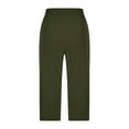 thumbnail image 7 of Lmnyox High Waist Capris for Women Loose Wide Leg Capri Pants with Pocket Baggy Athletic Hiking Trousers, 7 of 7