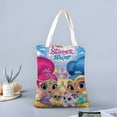 thumbnail image 2 of Shimmer and Shine Bolso de tela con estampado de lienzo para mujer, bolsa de compras reutilizable y estética, con cremallera interior, regalo para mujer,38*45cm., 2 of 6