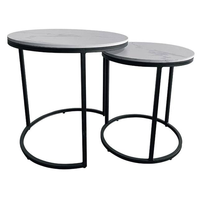 Mesa Lateral Silente Blanco Kessa Muebles