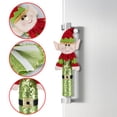 thumbnail image 3 of Cubiertas para manijas de refrigerador de elfo navideño lindas lentejuelas para manija de puerta de lavavajillas, 3 of 6