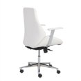 thumbnail image 3 of Eurostyle Bergen Chaise de Bureau Basse en Blanc, 3 of 4