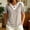 Beige, variant on Women's Tops Short-Sleeve V-Neck Striped Color-Block Top with Fashion-Forward Design Red Size L