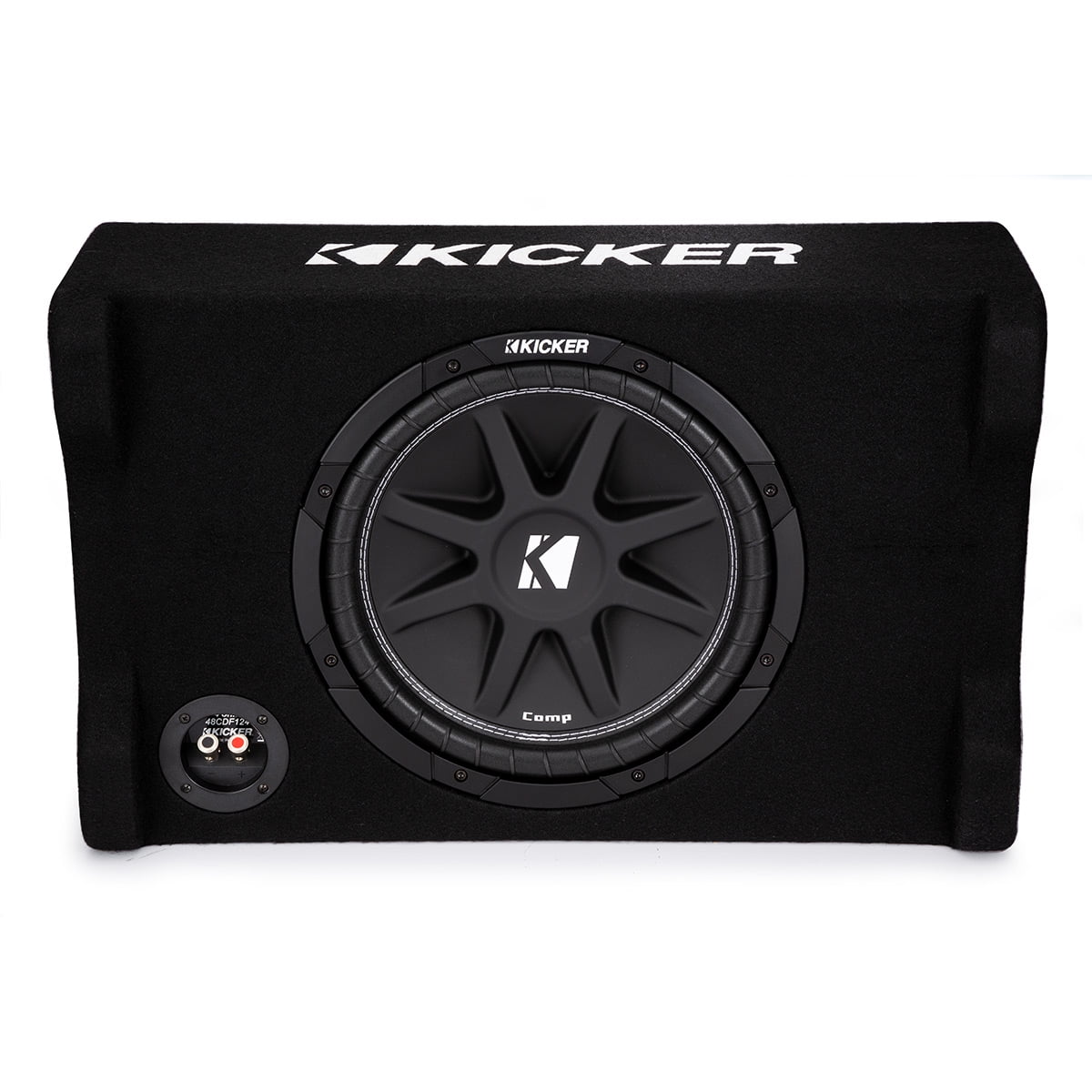 New Kicker 48CDF124 Comp 12" Down-Firing Loaded Subwoofer Enclosure