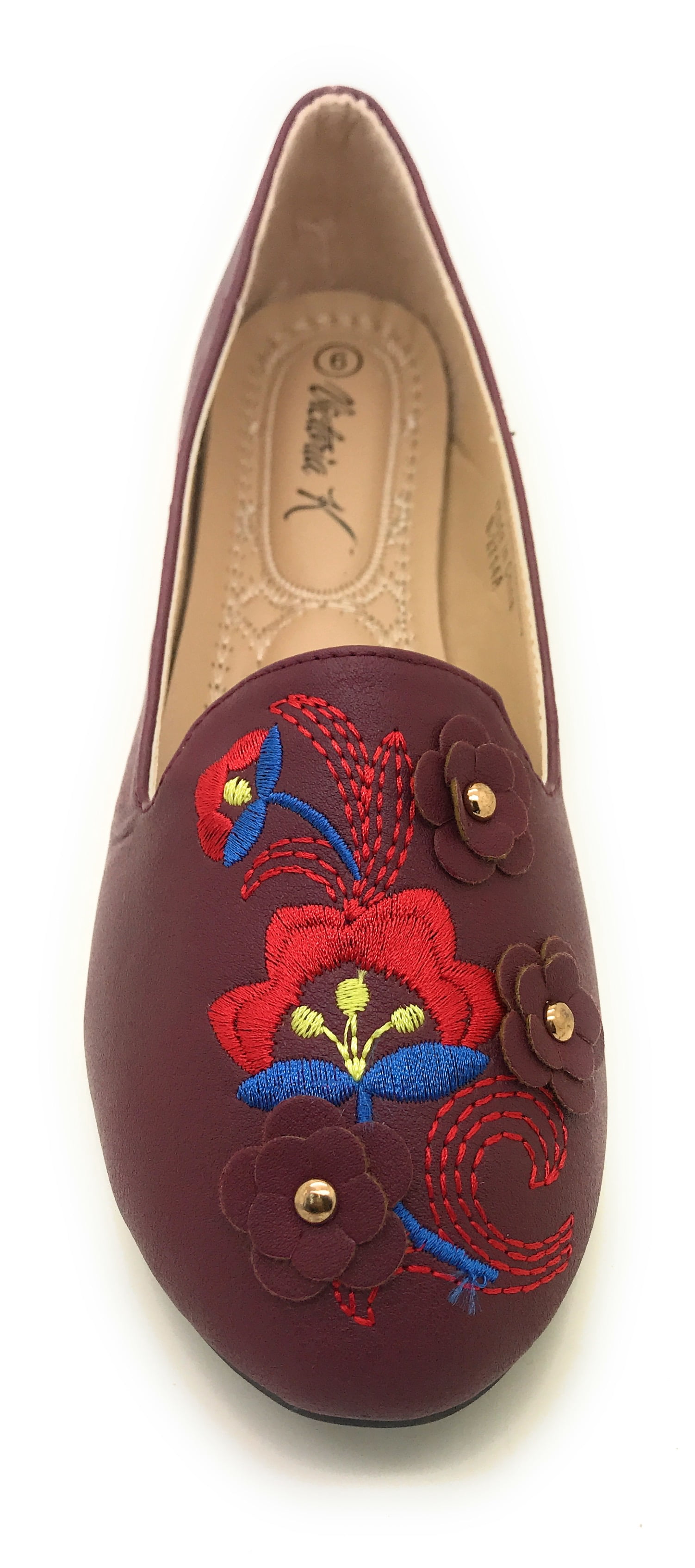 Victoria K Embroidered Ballet Flat (Women's)