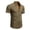 Army Green, variant on Button Down Shirt for Men Casual Regular Fit Soft Shirts Solid Color Loose Summer Daily Wear White Size M