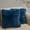 Navy Blue, variant on Cheer Collection Shaggy Long Hair Throw Pillows - Super Soft and Plush Faux Fur Lumbar Accent Pillows - 12 x 20 - Set of 2