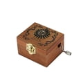 thumbnail image 1 of Vintage Exquisite Wooden Hand Crank Music music box Box pattern musical box durable Creative Antique Pattern Musical Box, 1 of 9