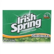 Irish Spring Deodorant Bar Soap, Original - 3.2 Oz, 2 Pack