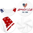 thumbnail image 4 of CCRFTGI American Flag Shirts for Kids Girls Patriotic 4th Of July Cute Tops American Flag Stars Heart Outfits July 4th Celebration Summer Tops Festival T-Shirts Royal Blue 12-13 Years, 4 of 5