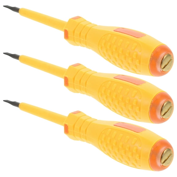 3 Pcs Contact Electric Test Pen Screwdriver Wire Tester Electrical Tool Voltage Tester