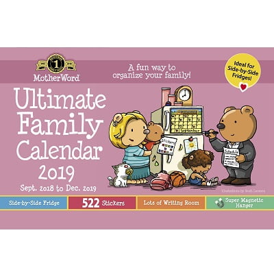 CALENDAR-MOTHER WORD 9.5X15 MEDIUM MAGNETIC ENGLISH 2019 | Walmart Canada