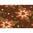 thumbnail image 1 of Ahgly Company Machine Washable Indoor Rectangle Transitional Saffron Red Area Rugs, 2' x 4', 1 of 7