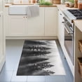 thumbnail image 3 of 2x3 Ft Entryway Area Rug, Black Forest Kitchen Rug Runner Washable Floor Mat, Pine Tree Misty Botanical Natural Landscape Non Slip Indoor Door Mat Throw Carpet for Bathroom Living Room Bedroom, 3 of 8