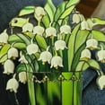 thumbnail image 3 of Lily of Valley Suncatcher, Lily of Valley Window Decor, Crystal Suncatcher Kit, Stained Glass Suncatcher Lily of the Valley, Stained Glass Window Hang, 3 of 5