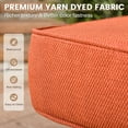 thumbnail image 4 of XIZZI 9-Piece Outdoor Patio Furniture Set, High Back Wicker Sectional with Fire Pit Table & Swivel Rocking Chairs, All-Weather Rattan Conversation Set for Patio & Garden, Coarse Orange Red, 4 of 11