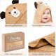 thumbnail image 4 of Toallas con Capucha para Bebés Recién Nacidos y Niños Pequeños - Toallas de Baño Súper Suaves para Bebé con Capucha, Viscosa Altamente Absorbente Hecha de Bambú, Toalla con Capucha para Niños, 4 of 5