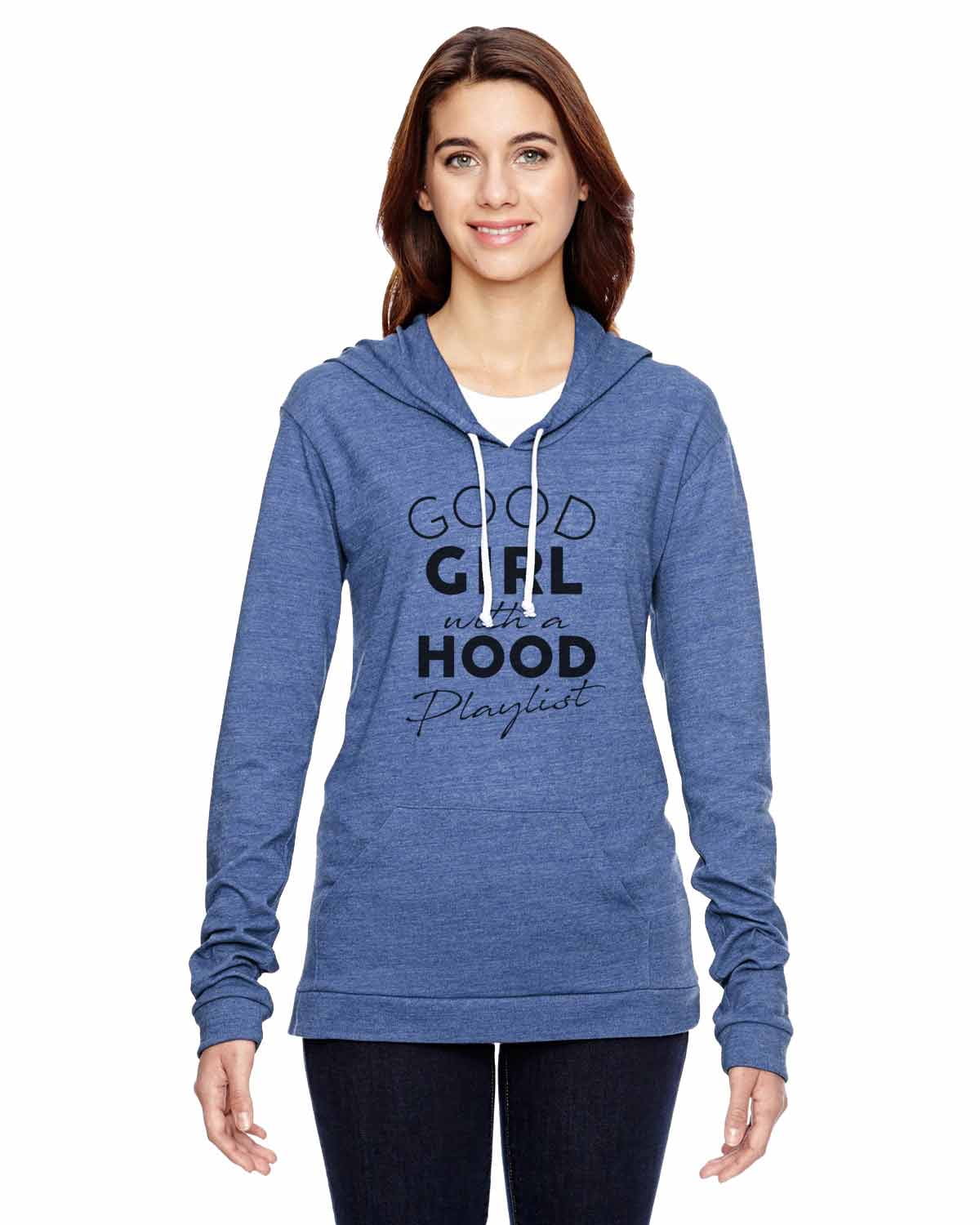 girl with hoodie