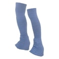 thumbnail image 4 of Calentadores de piernas de para patinaje, calcetines largos y suaves de tejido térmico, calcetines sin pies para patinaje, ideales para deportes azul claro, 4 of 8