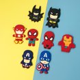 thumbnail image 1 of 8PCS Cartoon Figure The Super Hero Magnetic Fridge Magnet PVC Fridge Magnet Whiteboard Decal Home Decor Souvenir, 1 of 4