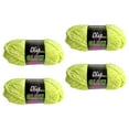 thumbnail image 1 of 4 piezas de hilo luminoso que brilla en la oscuridad, 64 yardas por rollo, hilo de chenilla de 4 mm Verde fluorescente, 1 of 9