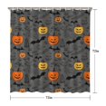 thumbnail image 5 of Vintage Halloween Elements Pattern Shower Curtain 72"x72" ,Bathroom Decorative Shower Curtains Set with 12 Hooks,Modern Waterproof Washable Shower Curtain, 5 of 6