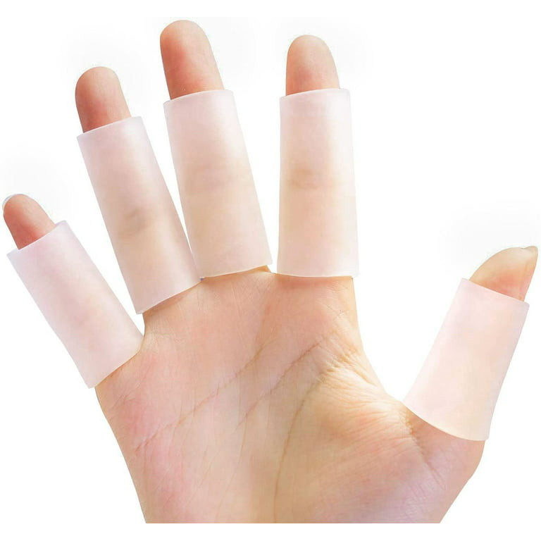 10 Pcs Silicone Gel Finger Protectors, Finger Cover Protection