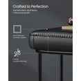 thumbnail image 3 of VASAGLE Bench for Entryway Bedroom Ottoman Bench with Steel Frame for Living Dining Room Loads 660 lb Ink Black, 3 of 6