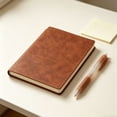 thumbnail image 2 of A5 PU Leather Journal Notebook, Soft Cover Lined Writing Notebook, Multi-Color Business Notebook, Premium Thick Paper Diary, Professional Notebook for Work, Meeting Notes, Daily Planning, 2 of 4