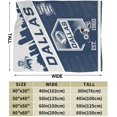 thumbnail image 6 of Football City Fan Gift Flannel Throw Blanket Lightweight and Comfortable for Men Indoor Sofa Couch Bed Style2 60X50IN, 6 of 6