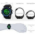 thumbnail image 3 of Digital Watches Big Dial Multifunction Chronograph Outdoor Waterproof Sport Wrist Watch, 3 of 11