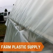 Farm Plastic Supply - Spring Wire & Lock Channel - (10 Pack) - Stainless Steel 6.5 ft Spring Lock Track & U-Channel Bundle for Greenhouse Plastic Polyethylene Film or Shade Cloth