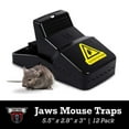 thumbnail image 3 of JAWS Reusable Mouse Traps for Home | Powerful Plastic Mouse Traps for Effective and Sanitary Mice and Rodent Removal | Safe and Durable Touchless Trap for Mice | 4.0"L x 1.88"W x 2.25"H | 12-Pack, 3 of 8