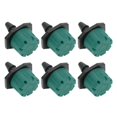 thumbnail image 2 of 100 aspersores de riego ajustables de 360 grados, emisor de riego por goteo de 1/4 pulg. para sistema de riego, color verde, 2 of 14