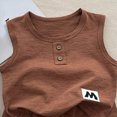thumbnail image 5 of Toddler Baby Girl Outfits Solid Summer Clothes Infant Waffle Sleeveless Tops Cute Shorts Set Kaprioy Toddler Girl Clothes 18 24 Months 2T 3T 4T 5T Casual Vest Set, 5 of 5