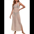 thumbnail image 1 of Traje de Baño de Verano para Mujer, Informal, Transparente, de de Crochet Albaricoque S, 1 of 8