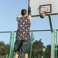 thumbnail image 5 of Pofeuu Funny Dogs Print Basketball Jersey, Shirts for Men Youth Basketball Jersey Crew Neck-3X-Large, 5 of 6