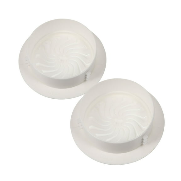 Amosfun 2Pcs Air Conditioner Wall Hole Covers White Decorative Indoor Wall Hole Plugs