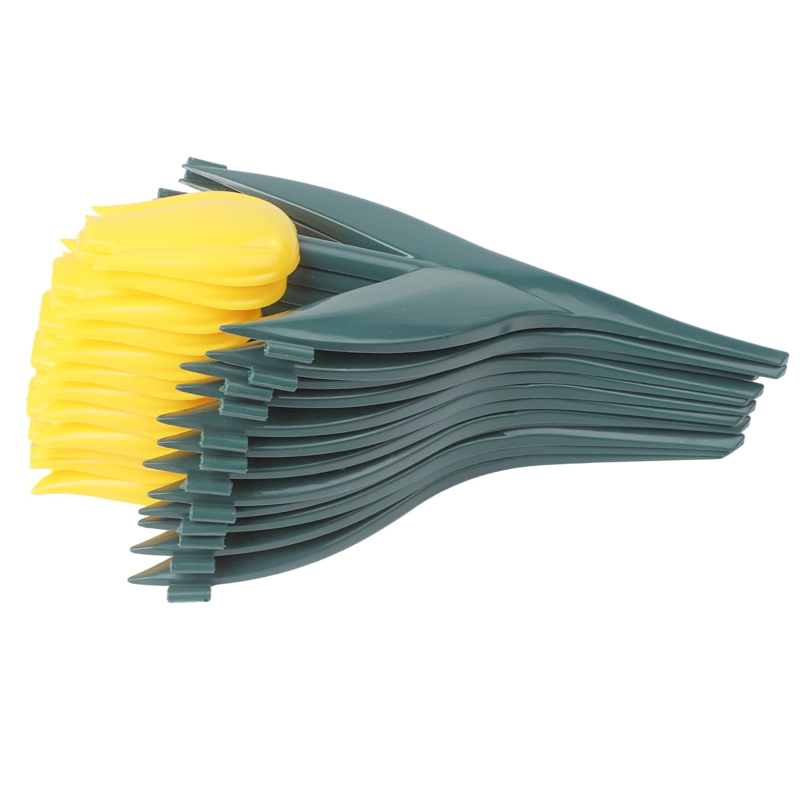 SPRING 12Pcs Plastic Tulip Garden Fence For Outdoor Landscape Edging Decoration