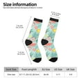 thumbnail image 5 of Yiaed Bright Peach Print Great elasticity Crew Socks Sports socks for Men and Women, 5 of 5