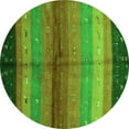 thumbnail image 1 of Ahgly Company Indoor Round Abstract Green Contemporary Area Rugs, 8' Round, 1 of 1