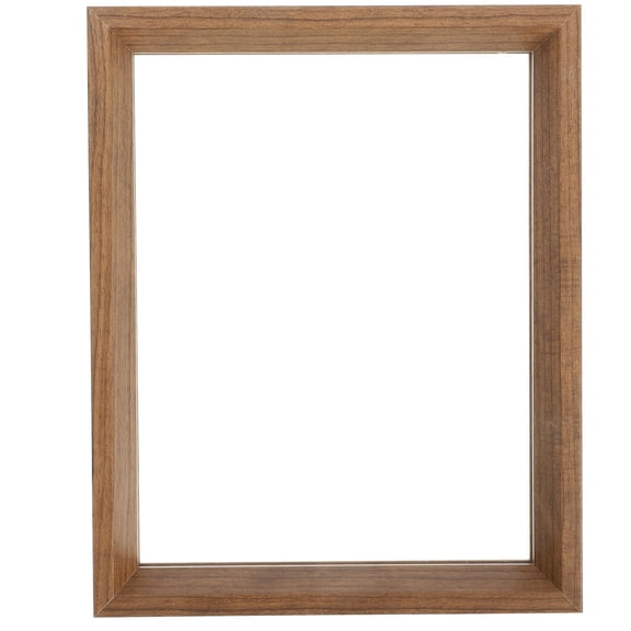 TABLZONE Brown Floating Canvas Frame Double Side Photo Holder Ideal for DIY and Decor