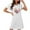 White, variant on VgaVtl Black Sleep Shirts for Women Short Sleeve Women's Sleepwear Breathable Relaxed Fit Floral Casual Nightgowns