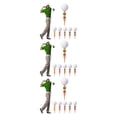 thumbnail image 1 of Eigraketly 15 piezas de pelota de Golf Tee Nail profesional mujer cuerpo en forma de estabilizador soporte Golf Tees soporte de fijación ajuste Type1, 1 of 5